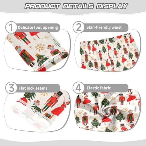 Girls Leggings Soft Toddler Ankle Length Bottoms Christmas Ballerina Mouse King Kids Dance Yoga Pants 4-10 Years3