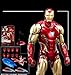SPLENPARTS MK85 Movable Iron Man Action Figure, 1:6 Scale, Red and Gold, Includes Accessories