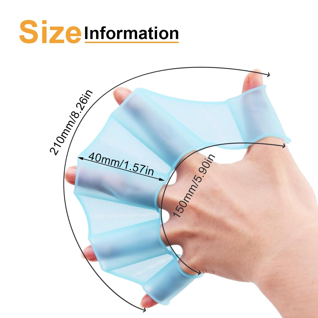 3 pezzi Pagaia da nuoto Pagaia a mano per nuotare Web Training Equipment pagaie Imitazione Duck Palm Diving Guanti Water Gear Silicone Nuoto Palmato Guanti per Bambini(S)