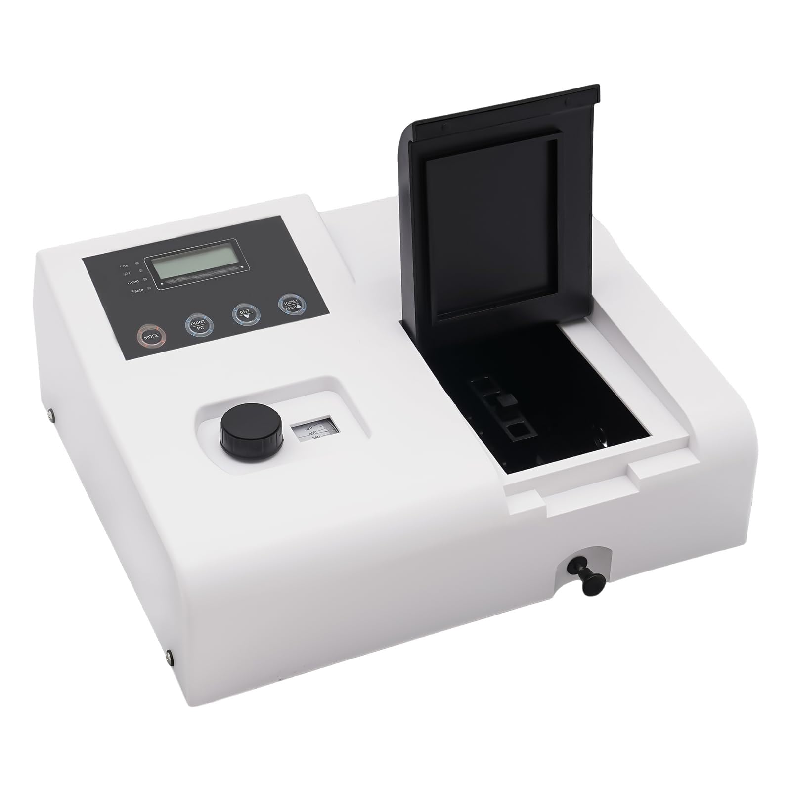 Espectrofotómetro visible, espectrofotómetro de onda LCD portátil con ajuste automático a cero, espectrofotómetros digitales de laboratorio, rango de longitud de onda de 350-1020 nm