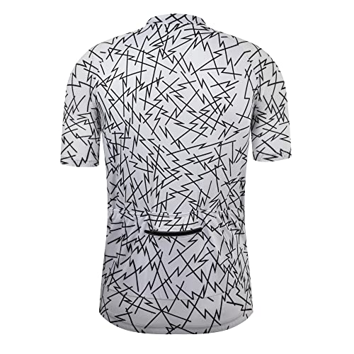 Coconut Ropamo CR Mens Cycling Jersey Short Sleeve Road Bike Shirt with 3+1 Zipper Pockets Breathable Quick Dry (XL,2031)