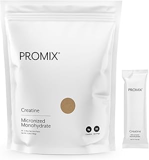 ProMix Nutrition Creatine Monohydrate Travel Packs, 5g of micronized Clean Creatine for Men and Women, Supports Muscle Growth & Recovery, Vegan - 30 Servings