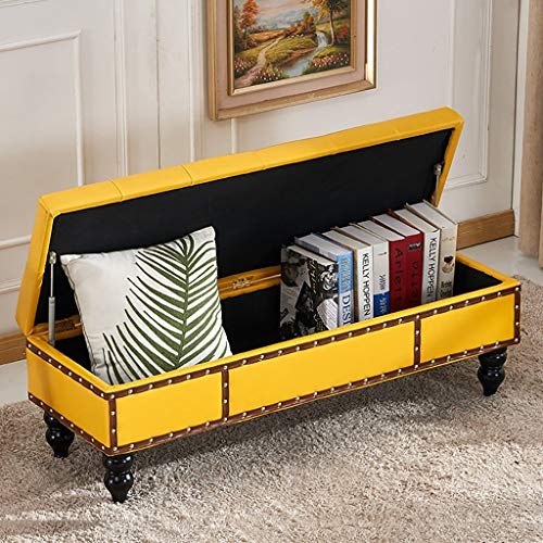 Tabouret long de salon et pouf de rangement cube pour l'entrée et le café