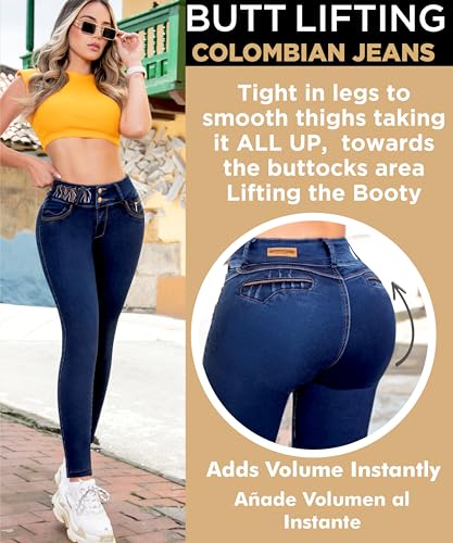 ARANZA Butt Lifting Jeans for Women Mid Rise Colombian Jeans Skinny Levanta Cola Pantalones Colombianos Levanta para Mujer3