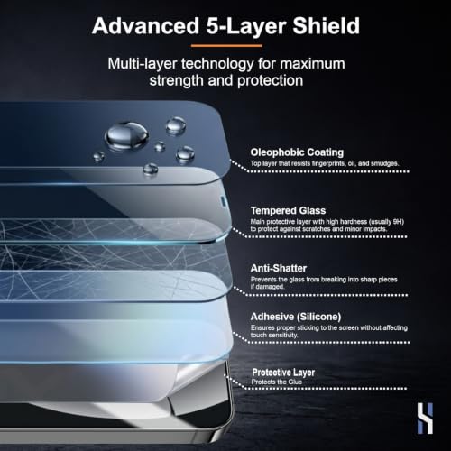 Image of Tempered Glass for Realme GT8 | GT8 Pro - Military Grade 9H Screen Guard, Anti-Scratch, Shatterproof, Edge to Edge Full Coverage - Black Border