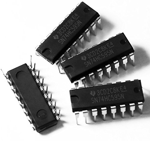 Texas Instruments Sn74Hc595N 8-Bit Shift Registers With 3-State Output Registers (Pack Of 4) #TOP2