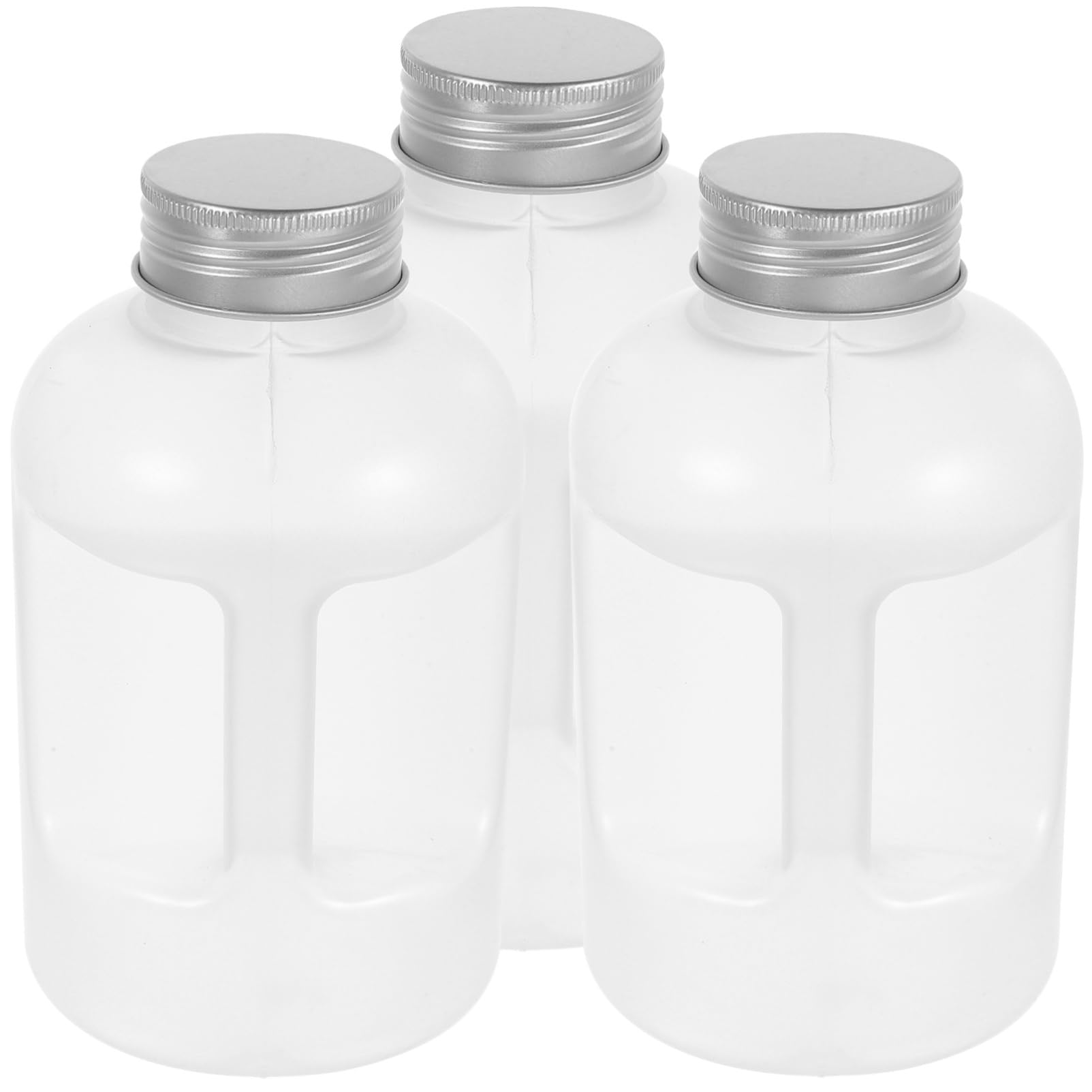 JECOMPRIS 3pcs Juice Bottle Drink Containers Bottles Juice Containers Jug Water Bottle Flat Water Bottles Square Bucket Drinks Fridge Milk Carton Drinking Bottles Honey Jars Pp Transparent