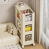 Photo Gallery sxheyuy carrello portaoggetti a 3 ripiani, scaffale cucina con ruote, carrellino multifunzionale organizzatore salvaspazio per bagno ufficio lavanderia camera da letto soggiorno, plastica,flesh,4tier Photo Gallery sxheyuy carrello portaoggetti a 3 ripiani, scaffale cucina con ruote, carrellino multifunzionale organizzatore salvaspazio per bagno ufficio lavanderia camera da letto soggiorno, plastica,flesh,4tier