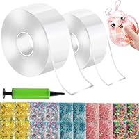 20 Stück Nano Bubble Tape Ball Set, Seifenblasen Flüssigkeit,Magisches Seifenblasen-Klebeband für Geburtstagsgeschenke,Seifenblasen DIY Bastelset Für Erwachsene Kinder Geburtstagsparty Stressabbau (B)