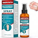 Tolnaftate 1% Athletes Foot Spray Antifungal, Foot & Shoe Deodorizer - Helps Relieve Itching Burning, Scaling & Smelly Foot & Shoes, Quick Dry Non Greasy Deodorant Spray - 3.4FL.Oz