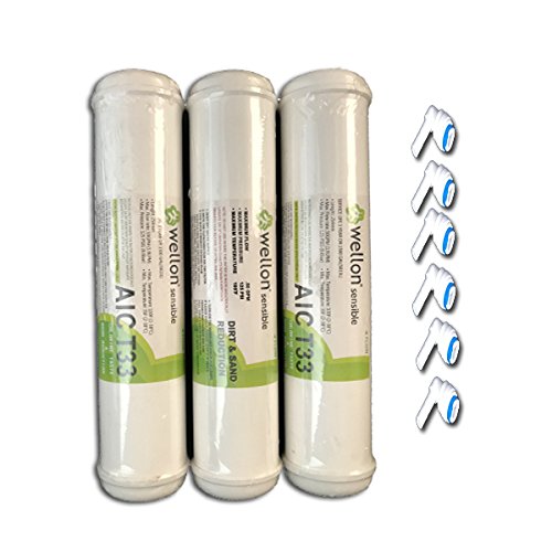 WELLON Sensible Push Fit Type Inline Filter Set with Activated Pre-Carbon,Activated Post-Carbon & Sediment Filter Set, Compatible with Reviva, Dolphin, Aquagrand & All Domestic Water purifiers-image-21