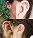 FIBO STEEL 16G Cartilage Tragus Earrings Set for Women Helix Conch Daith Piercing Jewelry (B: 3 Pairs a Set)
