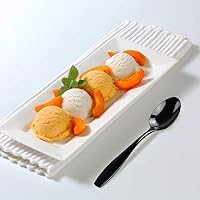 Vista 5 de Teyyvn Cucharas de postre de acero inoxidable negras de 12 piezas