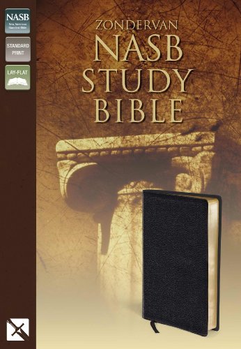 NASB Study Bible-Blk Genuine B00K69GASG Book Cover
