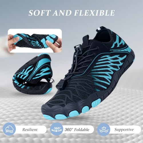 Image of Barefoot Shoes for Women & Men, Grounded Walking Hiking Barefoot Shoes, Wide Toe Box Non-Slip Water Athletic Footwear, Comfortable Vitality Barefoot Footwear, Trail Running Sneakers Unisex