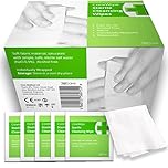 Soft Moist Cleansing Wipes STERILE AND ALCOHOL FREE. Pack Of 100x by Core Medical. For non-sting cleaning of wounds and scrapes at home, walking, camping and First Aid Kit Refills.