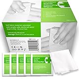 Soft Moist Cleansing Wipes STERILE AND ALCOHOL FREE. Pack Of 100x by Core Medical. For non-sting cleaning of wounds and scrapes at home, walking, camping and First Aid Kit Refills.