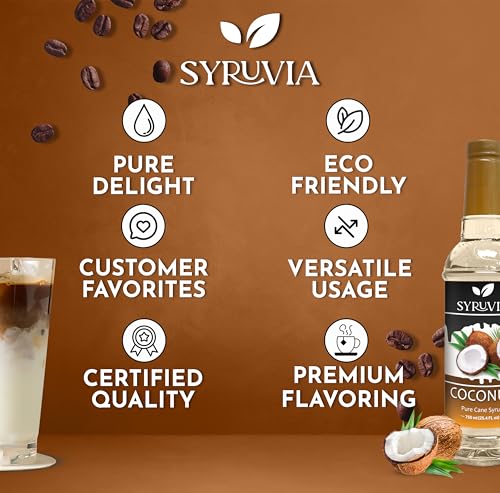 Syruvia Coconut Syrup with Pump