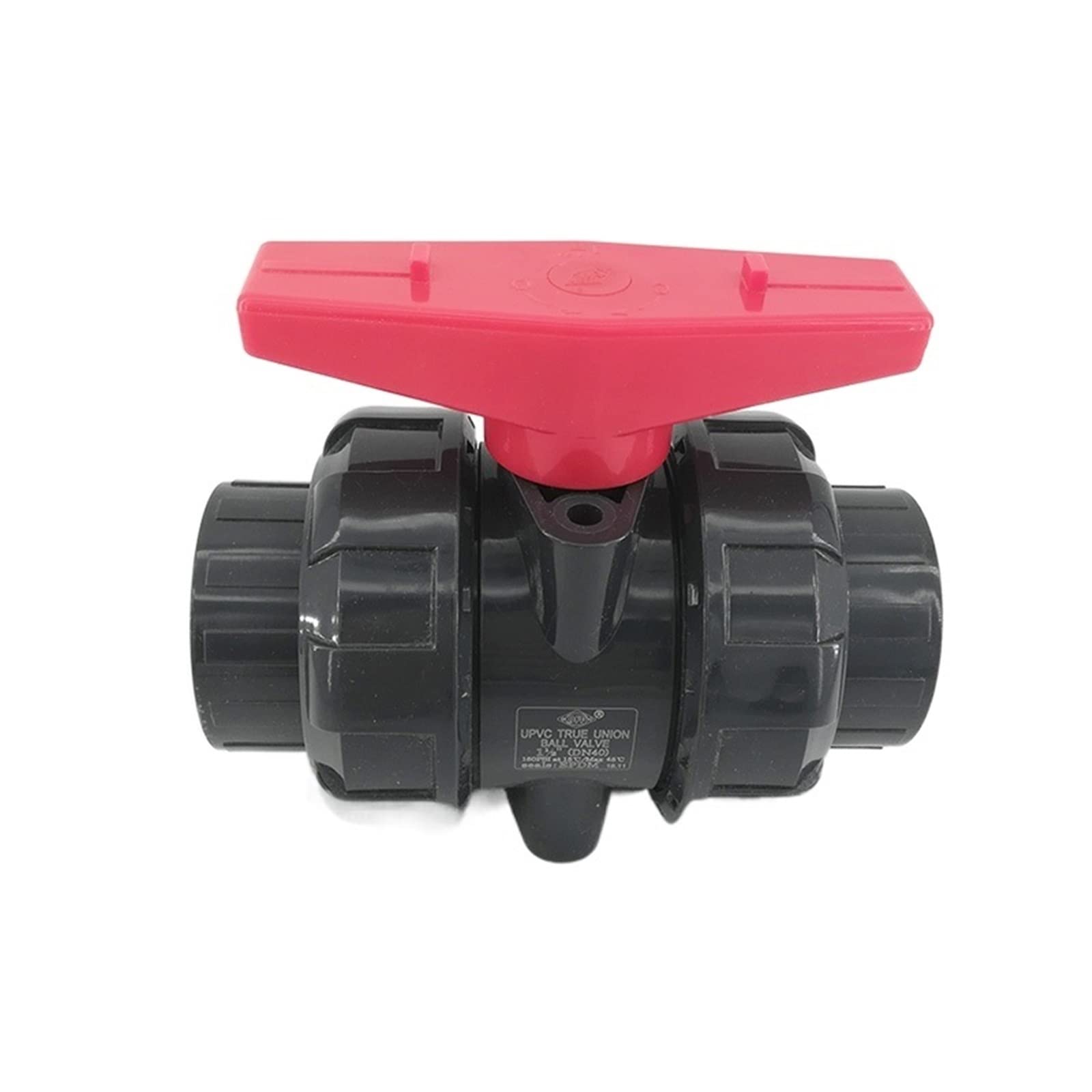 QRUYHBAJU Withstand high Pressure and Temperature Extremes Ball Valve DN32/DN40 Plastic Manual Valve 150 PSI Pressure Socket end(DN32)