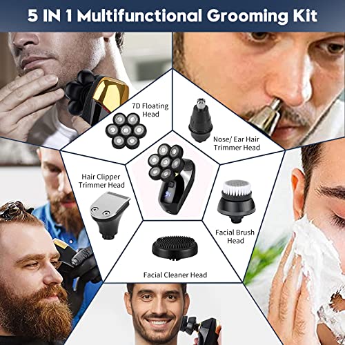 Rasoio Elettrico Barba, Rasoio Testa Calva, Rasoio...