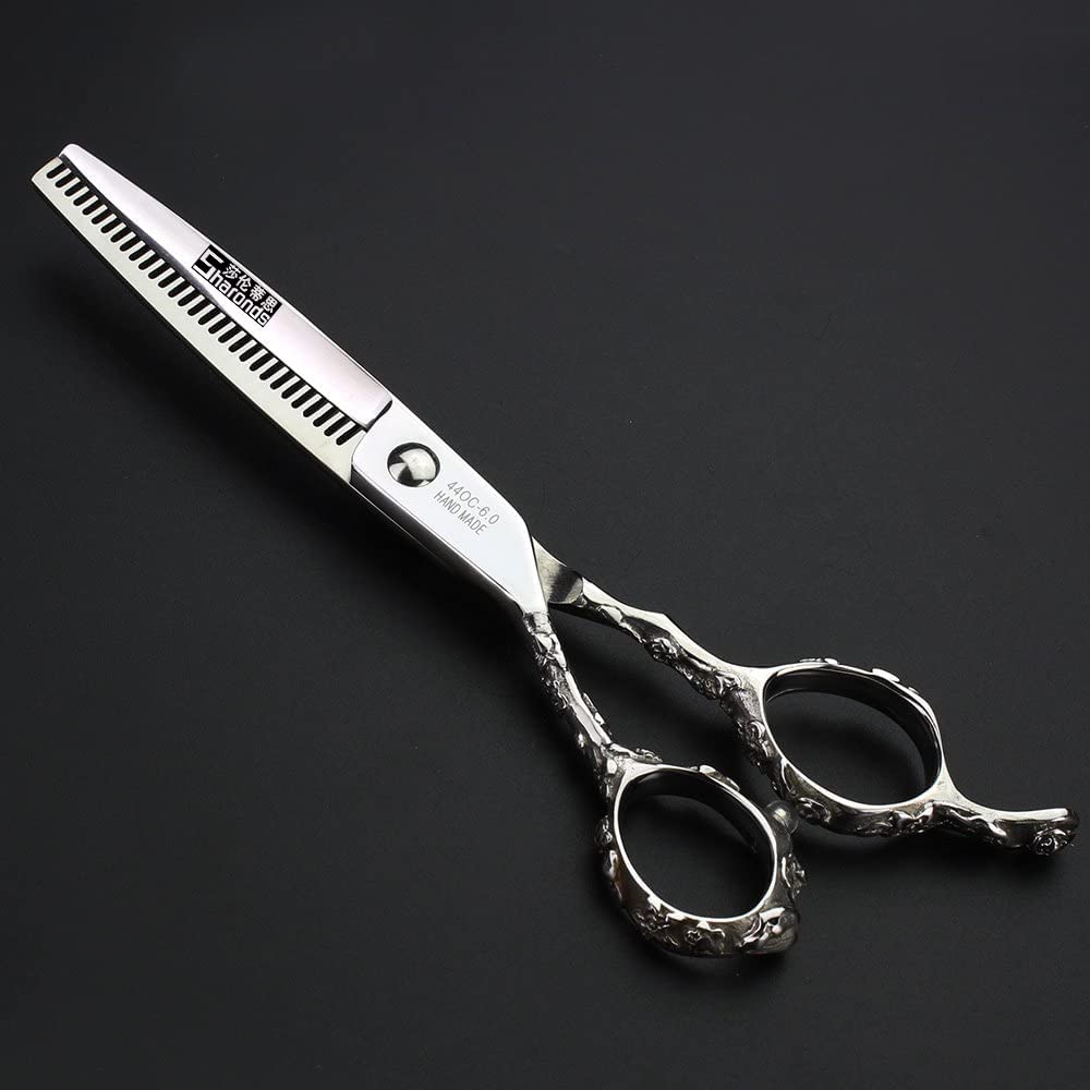 Professionelle linke Haarschneider 6 Zoll frisuren schere(2Stück) | Edelstahl Haarschneider,für Damen und Männer