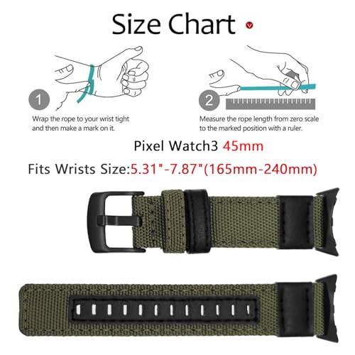 Correa de Nylon Militar para Google Pixel Watch 3 miniatura 2