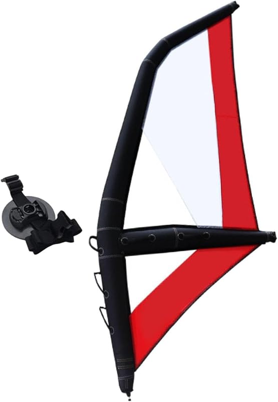 SM SunniMix Ala Inflable De Windsurf Ala De Surf Inflable Profesional Vela De Windsurf Tabla De Surf Vela Base Giratoria Oxford PVC Ventana Transparente Muñeca