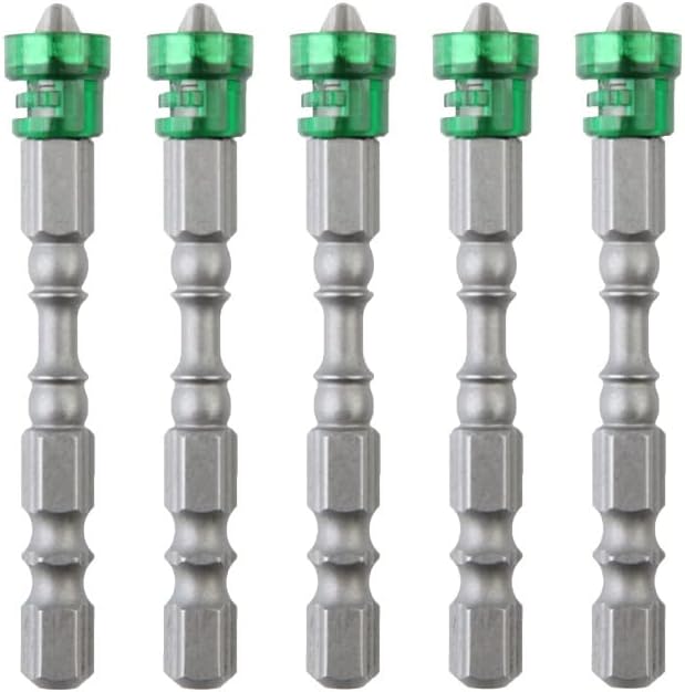 5Pcs Magnetic Alloy Steel Screwdriver Bit Set, Cross Hex Shank Tool Kit for Decoration, Household, Electronic