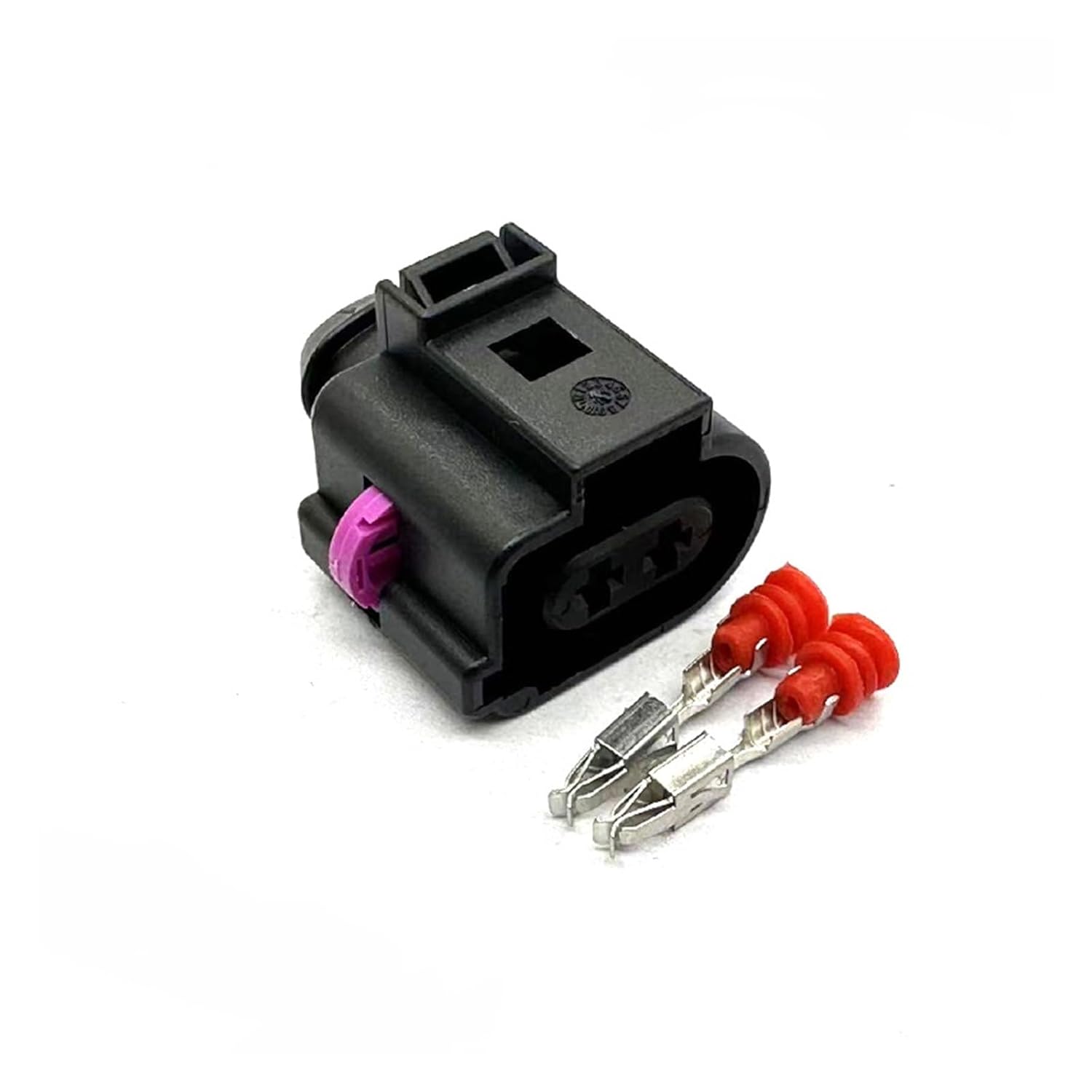 2 Pin Automobile Water/Motor Supercharger Plug Car Cylinder Wiper 3.5 Mm Connector 1j0973722a KLOOKY(Dark Grey,10 Sets)