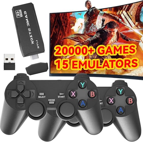 Retro Games Console, New Model Video Game Console With 128G, Built-in 20000+ Classic Games, Plug And Play Retro Game Stick for TV, Toys Gifts for Kids Adult (3 Edition)