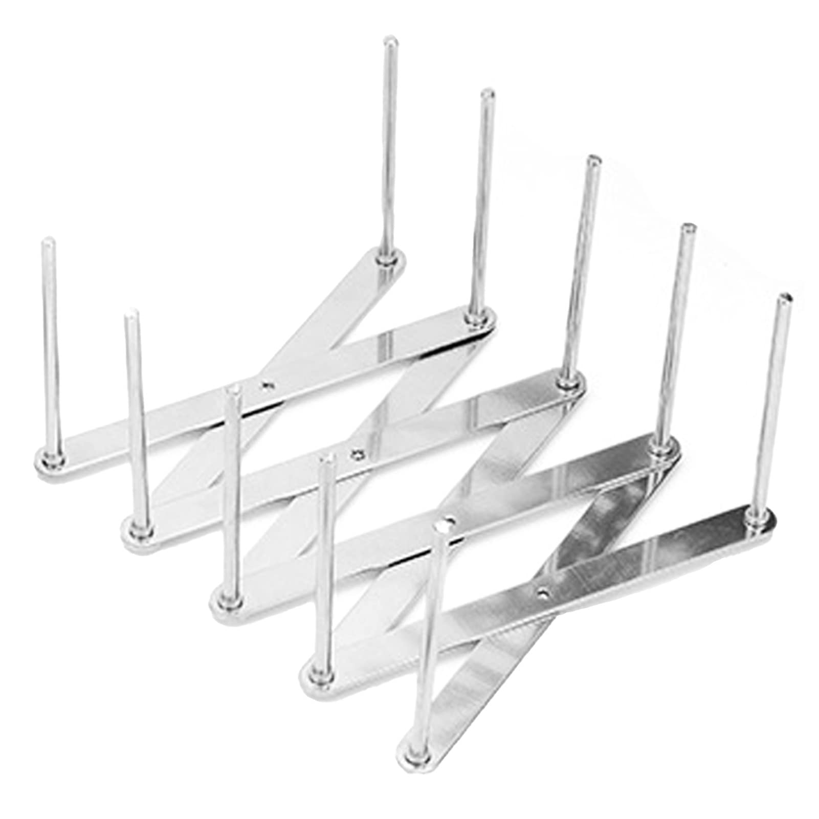 Wnvivi Scolapiatti Telescopico, Supporto per Scolapiatti in Acciaio Inossidabile, Organizzatore Pieghevole per Piatti per Piano di Lavoro della Cucina(1 Pezzo)