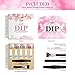 AZUREBEAUTY 4 Pumpkin Maple Dark Colors Fall Dip Powder Nail Kit Starter Halloween Dipping Powder Set, French Nail Art Base Top Activator Liquid Manicure DIY Salon