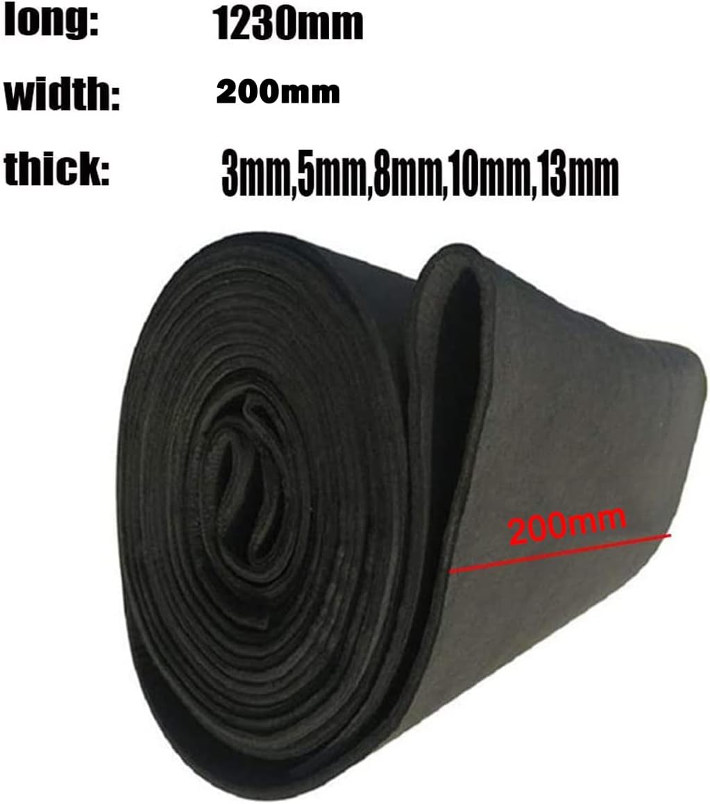 Graphite Felt High Temp Welding Protective Blanket Torch Shield Pack 300mmx1230mm (Size : 8 * 200 * 1230mm)
