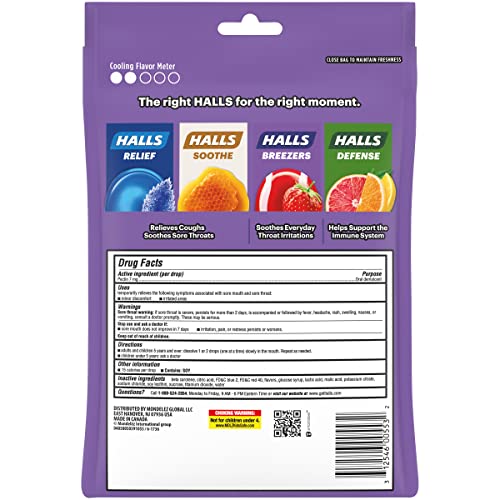 Halls Breezers Creamy Strawberry Throat Drops, Economy Pack, 70 Drops #TOP6