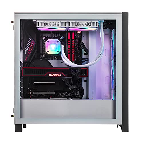 Image of Velztorm Argentux Custom Built Gaming Desktop PC (Intel i7-11700K, Radeon RX 9070 XT, 64GB DDR4, 8TB PCIe SSD, RGB Fans, 240mm AIO, 750W PSU, Bluetooth 5.1, RJ-45, HDMI, Win 11 Home)