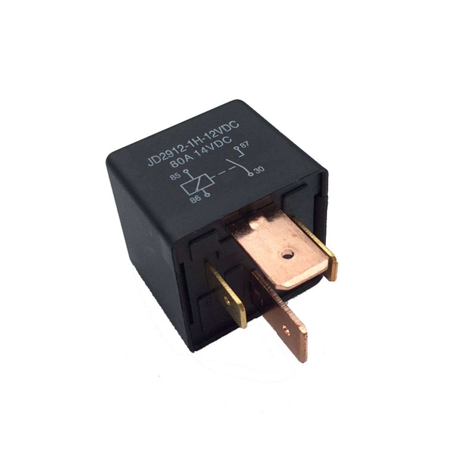 Piezas electrónicas Relé de coche 2PC JD1914 80A con relé de cargador de coche eléctrico de diodo PR80A12V- Piezas de recambio