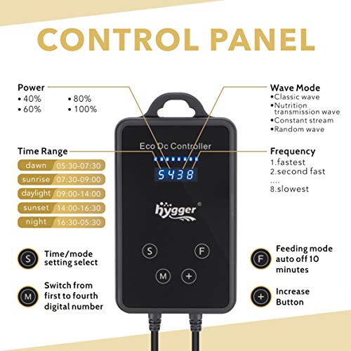 Hygger Mini Wave Maker Aquarium Magnetic Dc Powerhead With Led Display Controller For Saltwater Tank thumb #3