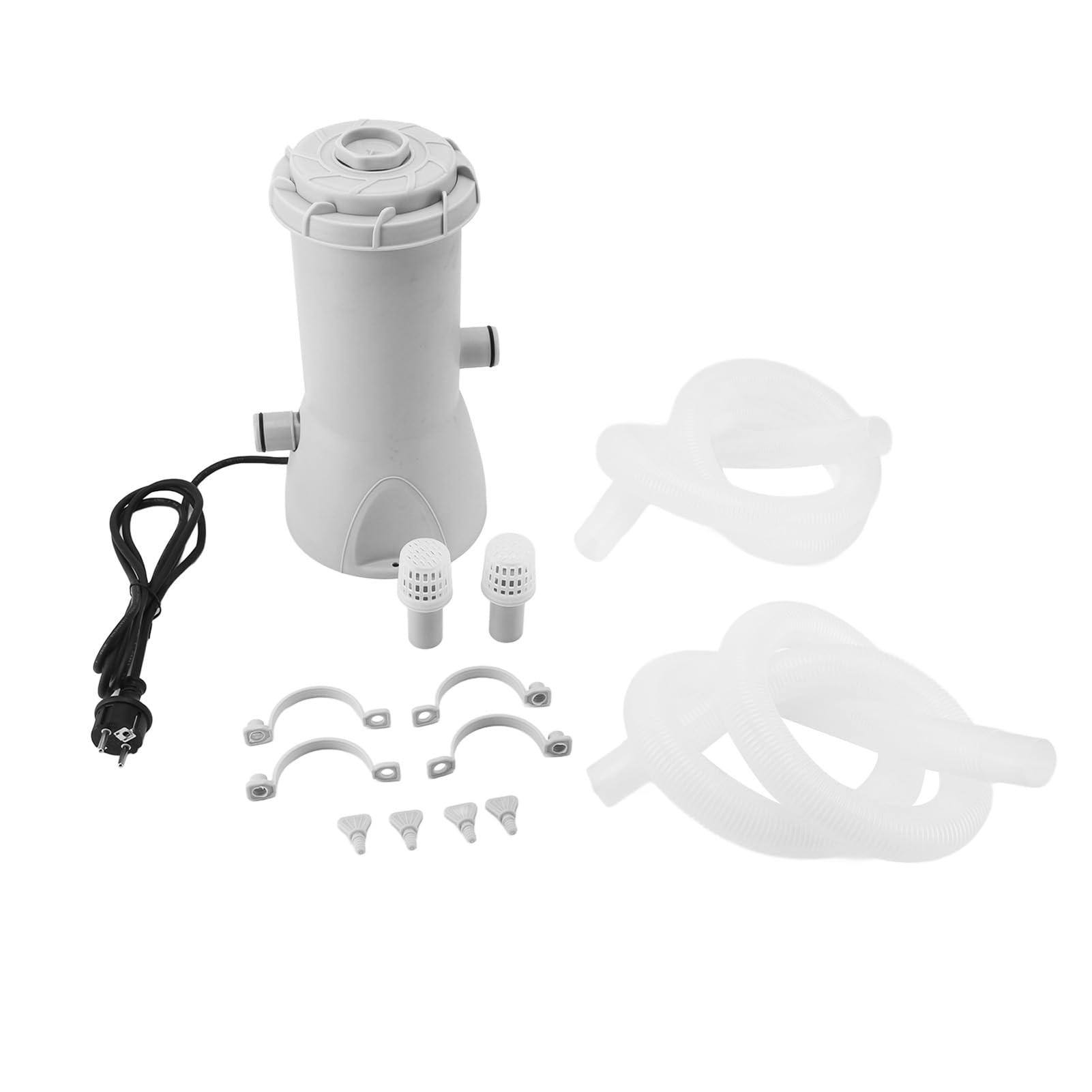 Pompe de Filtre à Piscine, 1000gal Installation Easy Filtration Efficace ABS Pup de Cartouche Piscine Pompe 80W (Plug UE 220V)
