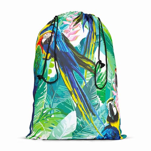 Image of ArtzFolio Exotic Birds & Beautiful Flowers D2 | Reusable Sack Bag | Bag for Gym, Storage, Vegetable & Travel
