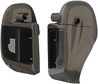 Vista 3 de Moto Onfire River Rock Gray (brillante) carenados inferiores aptos para H-D Touring Street Road King Glide FLTR 2014-2023, kits de calentadores