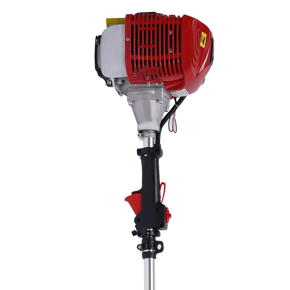 Gosangom 2 Stroke 52CC Handheld Snow Sweeper, Gas Powered Push Broom, Portable, Black