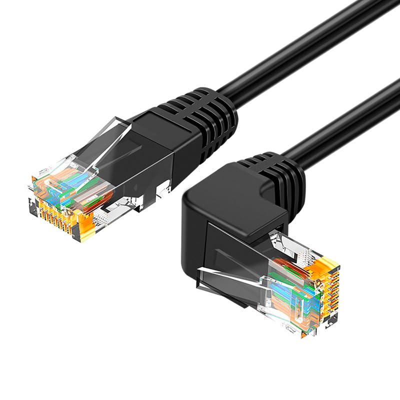 Cable de Red RJ45 Cat 6 UTP 3.3 ft Ángulo a Recto 2 unidades miniatura 1