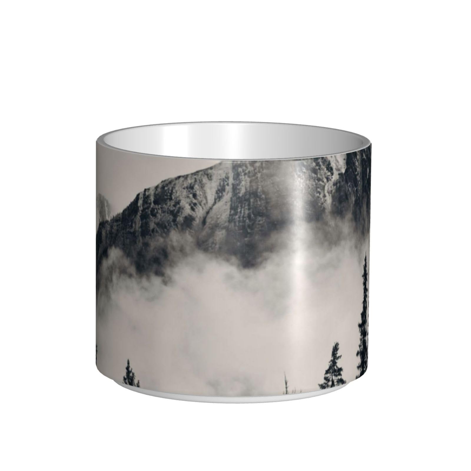 Canadian Smokey Mountain Cliff drukowane kubki ceramiczne o dużej pojemności ceramiczny kubek do kawy