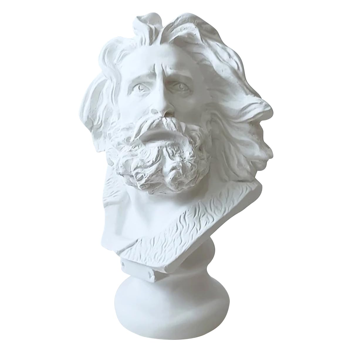 Busto de resina de Marsella mini estatuas decorativas clásicas de 18 cm para escritorio