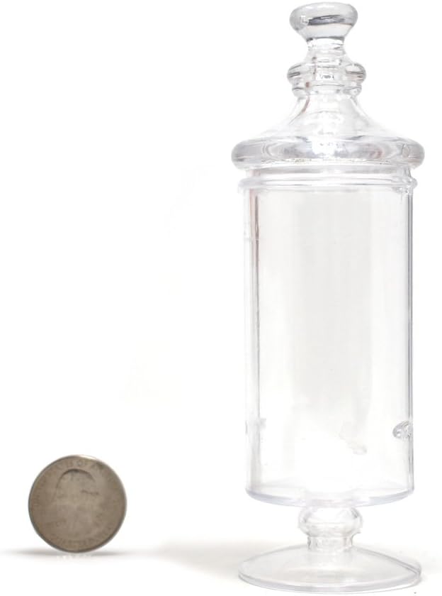 Homeford Clear Plastic Candy Tube Party Favor Container, 5-1/4-Inch x 1-1/2-Inch, 12-Count
