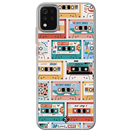 Movilshop Funda para [ LG K42 ] Dibujo Auténtico [ Cintas de Cassette ] de Silicona Flexible Transparente Carcasa Case Cover Gel para Smartphone.