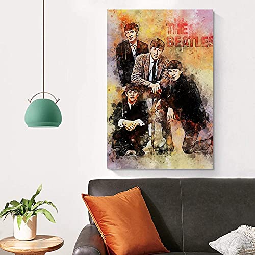 Peintures sur Toile 30x50cm sans Cadre The Beatles Picture Print Affiches de décoration de Chambre familiale Moderne - Les Beatles, Paul McCartney, John Lennon, RIngo Starr, George Harrison Peintures sur Toile 30x50cm sans Cadre The Beatles Picture Print Affiches de décoration de Chambre familiale Moderne – Image 5
