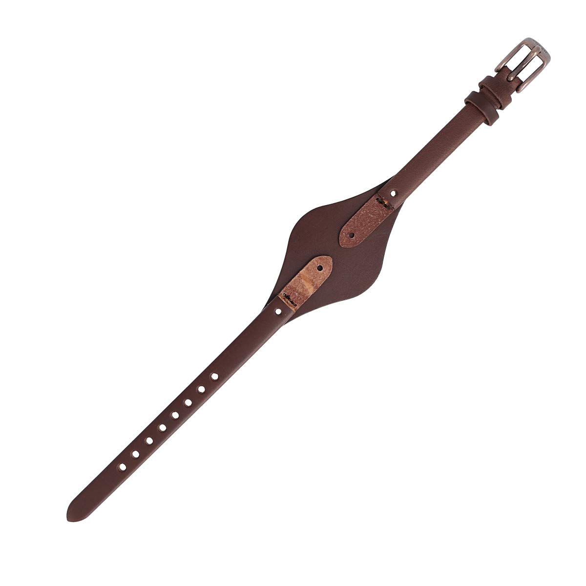 Watch Strap 8 mm Leather Brown Gold - ES-3200 | LB-ES3200