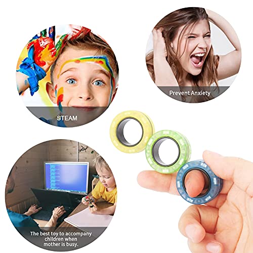 3PCS-Magnetic-Rings-Fidget-Toy-Set-Idea-ADHD-Hand-Exerciser-Fidget-Toys-Adult-Fidget-Magnets-Spinner-Rings-for-Anxiety-Relief-Therapy-Fidget-Pack-Great-Gift-for-Adults-Teens-Kids