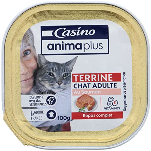Casino Terrine Chat Adulte Saumon 100g